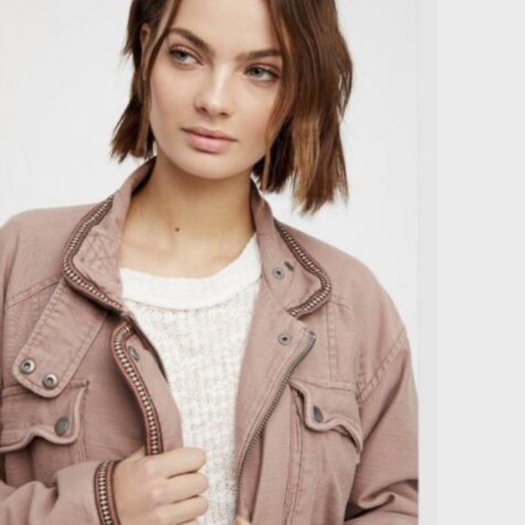 Free Oeople Flight Line Bomber Jacket M NWT - Picture 2 of 11